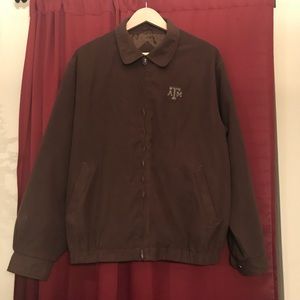 Texas A&M Cutter & Buck Suede Jacket